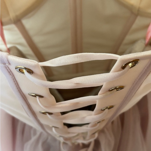 Milla Misty rose tulle midi dress with a corset bustier size XS - Picture 12 of 14